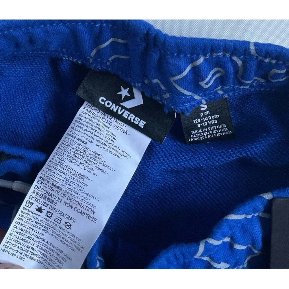 Converse Boys Fleece Short Blue Size S 8-10